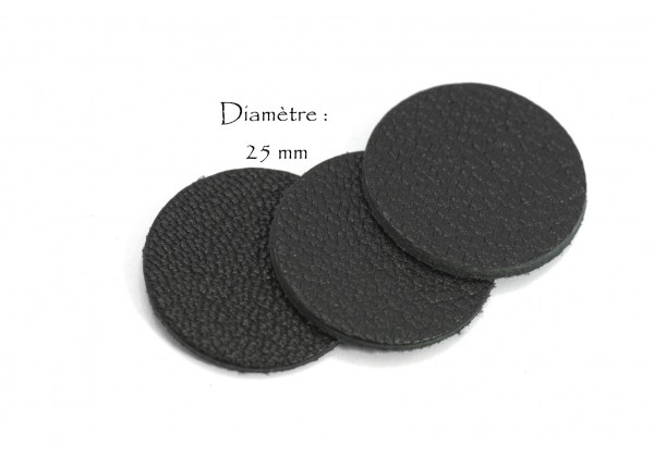 Lot De 10 Boutons Ronds Cuir Synthétique 20mm - Pour Couture, Tricot, Accessoires - Couleur Marron/beige